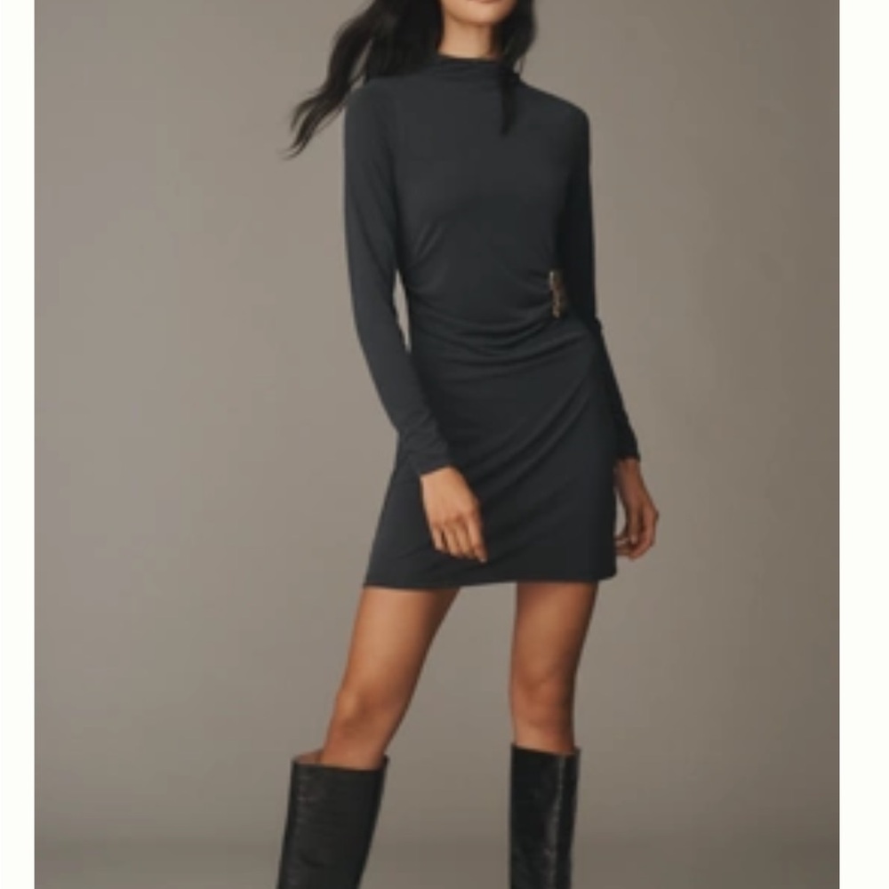 NWT by Anthropologie long sleeve gathered mini dress